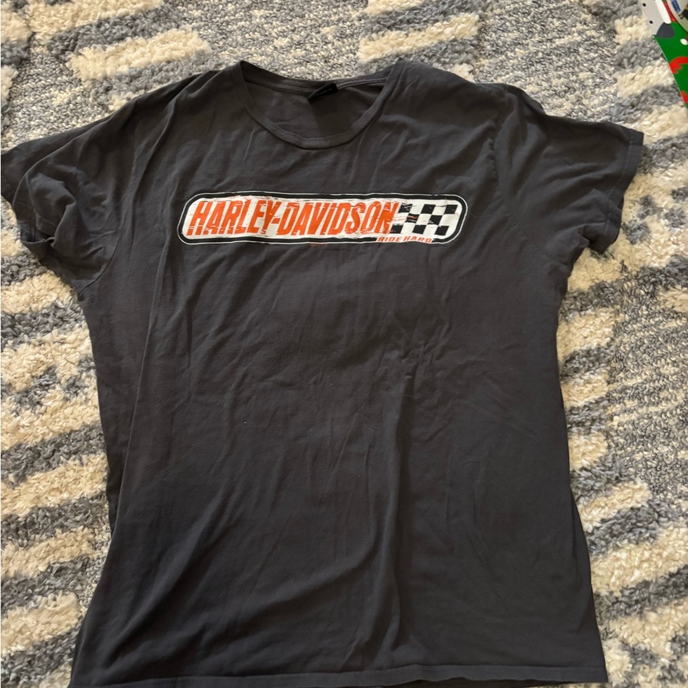 Harley-Davidson Men’s Gray Tee with Logo